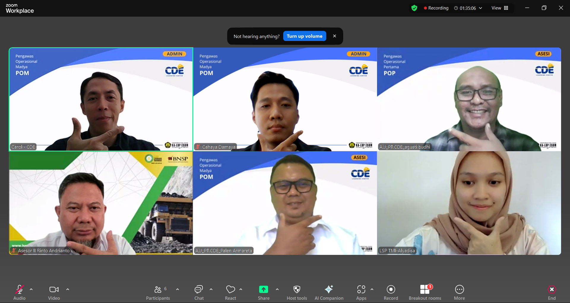 Dokumentasi Pelatihan CDE